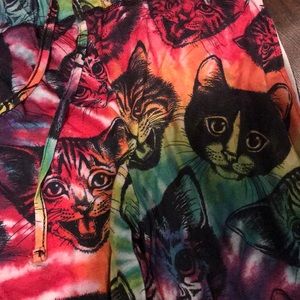 Rainbow cat pants